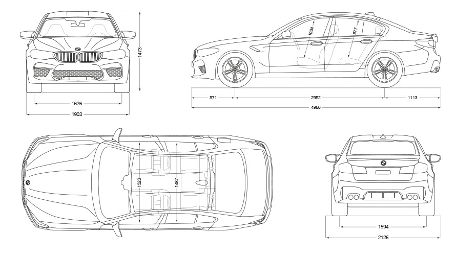 BMW M5 with M xDrive Technical Data